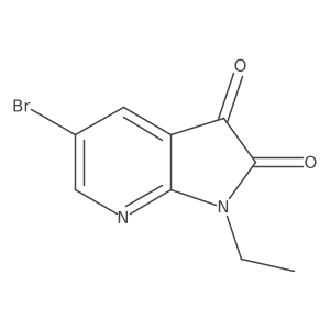 5-Bromo-1-ethyl-1H-pyrrolo[2,3-b]pyridine-2,3-dione Structure