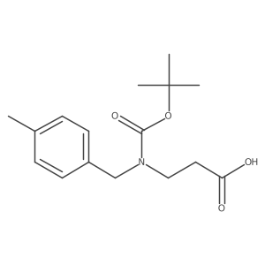 3-{[(Tert-butoxy)carbonyl][(4-methylphenyl)methyl]amino}propanoic acid Structure