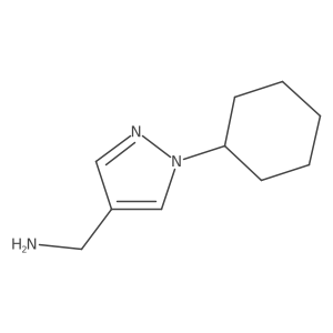 (1-cyclohexyl-1H-pyrazol-4-yl)methanamine Structure