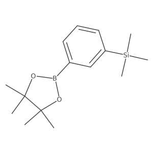 2-[3-(Trimethylsilyl)phenyl]-4,4,5,5-tetramethyl-1,3,2-dioxaborolane Structure
