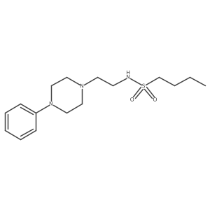 N-(2-(4-phenylpiperazin-1-yl)ethyl)butane-1-sulfonamide Structure
