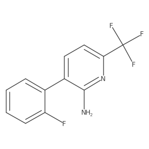 3-(2-Fluorophenyl)-6-(trifluoromethyl)pyridin-2-amine结构式