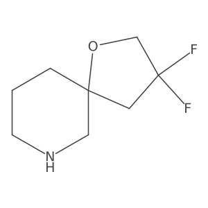 3,3-Difluoro-1-oxa-7-azaspiro[4.5]decane Structure