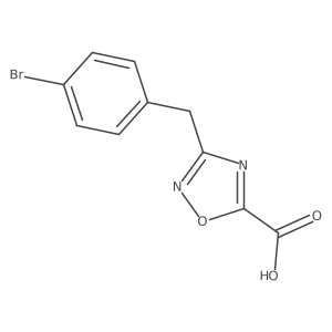 3-(4-Bromobenzyl)-1,2,4-oxadiazole-5-carboxylic acid Structure