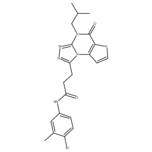 N-(4-bromo-3-methylphenyl)-3-(4-isobutyl-5-oxo-4,5-dihydrothieno[2,3-e][1,2,4]triazolo[4,3-a]pyrimidin-1-yl)propanamide Structure