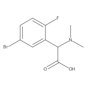 2-(5-Bromo-2-fluorophenyl)-2-(dimethylamino)acetic acid Structure
