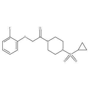 1-(4-(Cyclopropylsulfonyl)piperazin-1-yl)-2-(2-fluorophenoxy)ethanone Structure