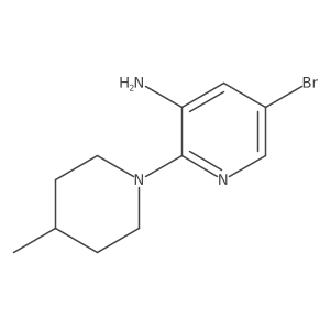 5-Bromo-2-(4-methyl-1-piperidinyl)-3-pyridinamine结构式