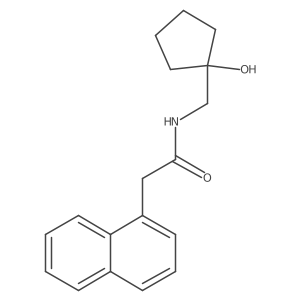 N-((1-hydroxycyclopentyl)methyl)-2-(naphthalen-1-yl)acetamide结构式
