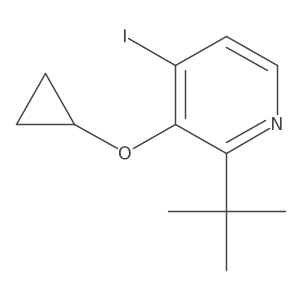 2-Tert-butyl-3-cyclopropoxy-4-iodopyridine Structure