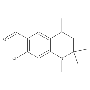 7-Chloro-1,2,2,4-tetramethyl-1,2,3,4-tetrahydroquinoline-6-carbaldehyde结构式