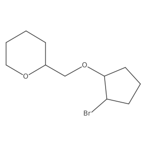 2-([(2-Bromocyclopentyl)oxy]methyl)oxane结构式