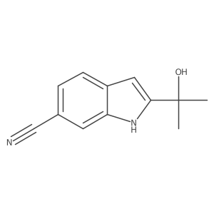 2-(2-hydroxypropan-2-yl)-1H-indole-6-carbonitrile Structure