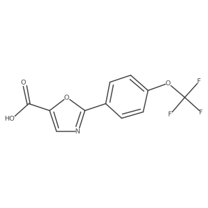 2-[4-(Trifluoromethoxy)phenyl]-5-oxazolecarboxylic acid Structure