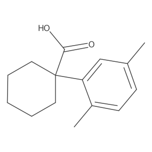 1-(2,5-Dimethylphenyl)cyclohexane-1-carboxylic acid结构式