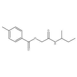 2-(Butan-2-ylamino)-2-oxoethyl 4-methylbenzoate Structure