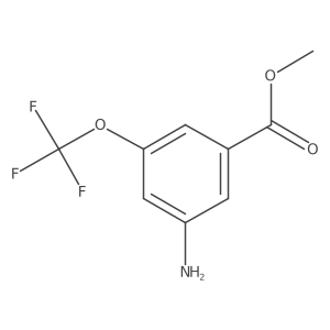 Methyl 3-amino-5-(trifluoromethoxy)benzoate结构式