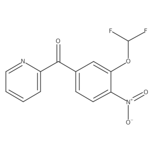 2-(3-(Difluoromethoxy)-4-nitrobenzoyl)pyridine Structure