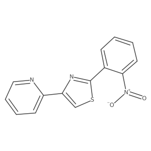 2-[2-(2-Nitrophenyl)-4-thiazolyl]pyridine结构式