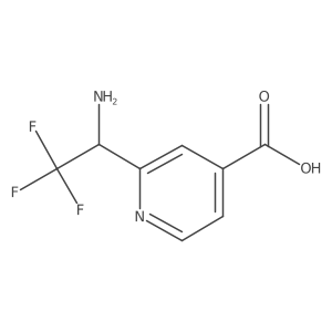 2-(1-Amino-2,2,2-trifluoroethyl)isonicotinic acid结构式