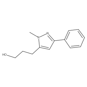 3-(1-methyl-3-phenyl-1H-pyrazol-5-yl)propan-1-ol Structure