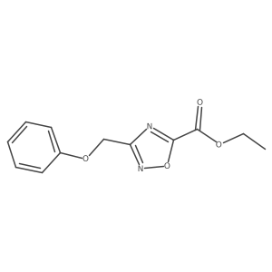 Ethyl 3-(phenoxymethyl)-1,2,4-oxadiazole-5-carboxylate Structure