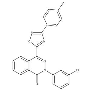 2-(3-chlorophenyl)-4-[3-(4-methylphenyl)-1,2,4-oxadiazol-5-yl]phthalazin-1(2H)-one Structure