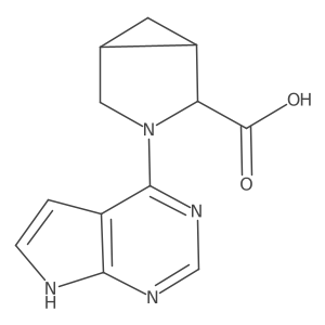 3-{7H-pyrrolo[2,3-d]pyrimidin-4-yl}-3-azabicyclo[3.1.0]hexane-2-carboxylic acid结构式