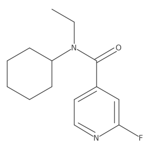N-cyclohexyl-N-ethyl-2-fluoropyridine-4-carboxamide Structure