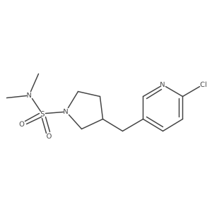 3-((6-Chloropyridin-3-yl)methyl)-N,N-dimethylpyrrolidine-1-sulfonamide Structure