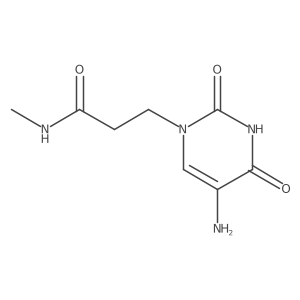 3-(5-amino-2,4-dioxo-1,2,3,4-tetrahydropyrimidin-1-yl)-N-methylpropanamide Structure
