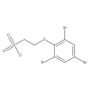 2-(2,4,6-Tribromophenoxy)ethane-1-sulfonyl chloride结构式