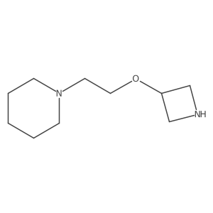 1-[2-(Azetidin-3-yloxy)ethyl]piperidine Structure