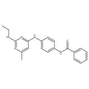 N-(4-((2-(ethylamino)-6-methylpyrimidin-4-yl)amino)phenyl)benzamide Structure