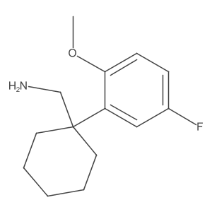 [1-(5-Fluoro-2-methoxyphenyl)cyclohexyl]methanamine Structure