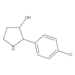 2-(4-Chlorophenyl)pyrrolidin-3-ol结构式