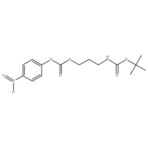 3-(tert-Butoxycarbonylamino)propyl (4-nitrophenyl)carbonate结构式