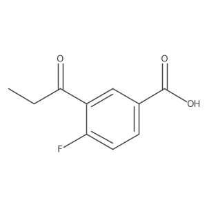 4-Fluoro-3-propanoylbenzoic acid结构式