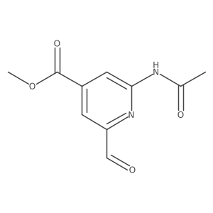 Methyl 2-(acetylamino)-6-formylisonicotinate结构式