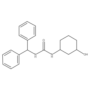 1-Benzhydryl-3-(3-hydroxycyclohexyl)urea Structure