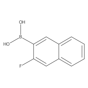 (3-Fluoronaphthalen-2-YL)boronic acid结构式