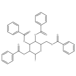 A-D-Glucopyranosyl iodide, tetrabenzoate (9CI) Structure