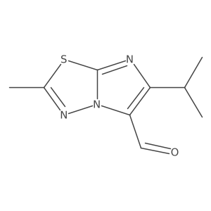 2-Methyl-6-(propan-2-yl)imidazo[2,1-b][1,3,4]thiadiazole-5-carbaldehyde Structure
