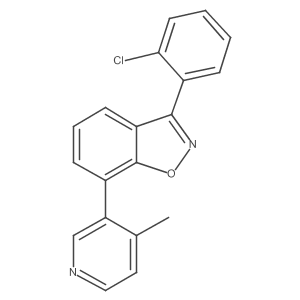 3-(2-Chlorophenyl)-7-(4-methylpyridin-3-yl)-1,2-benzoxazole Structure
