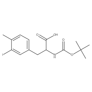 N-[(1,1-dimethylethoxy)carbonyl]-3-iodo-4-methylphenylalanine Structure