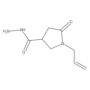 1-Allyl-5-oxopyrrolidine-3-carbohydrazide结构式