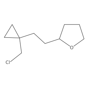 2-{2-[1-(Chloromethyl)cyclopropyl]ethyl}oxolane Structure