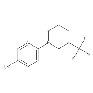 6-[3-(Trifluoromethyl)piperidin-1-yl]pyridin-3-amine Structure