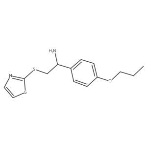 Benzenemethanamine, 4-propoxy-I+/--[(2-thiazolylthio)methyl]-结构式