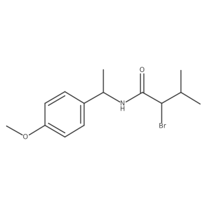 2-bromo-N-[1-(4-methoxyphenyl)ethyl]-3-methylbutanamide Structure